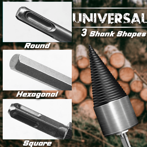 🪓  Firewood Auger Drill Bit – Labor-saving, Efficient, Heavy-duty ✨