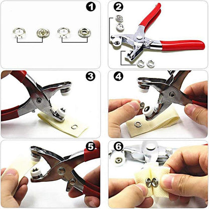 ♻️ 2026 Eco Pick | Copper Snap Button DIY Kit | 9.5mm – Baby Safe & Durable 🌈【Flash –50%】