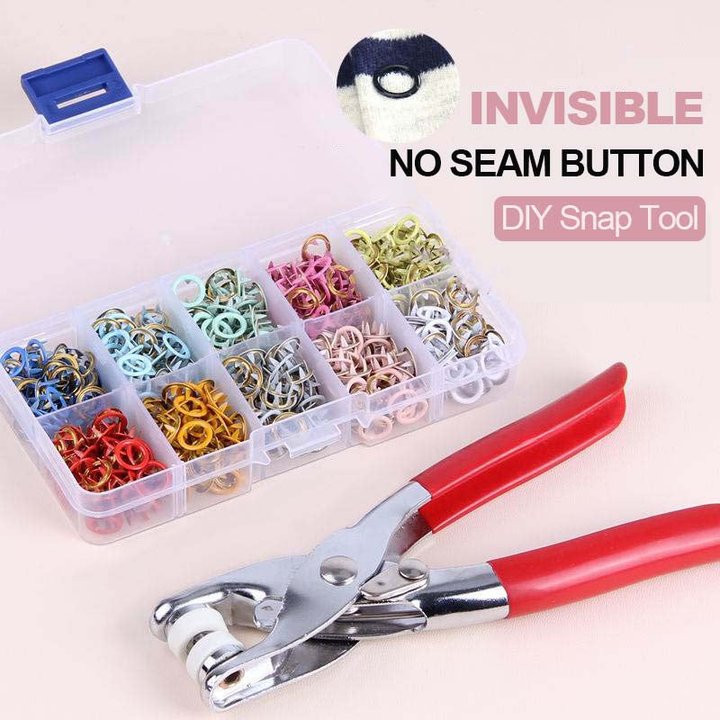 ♻️ 2026 Eco Pick | Copper Snap Button DIY Kit | 9.5mm – Baby Safe & Durable 🌈【Flash –50%】