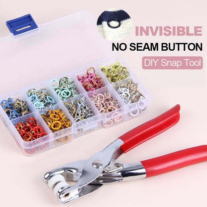 ♻️ 2026 Eco Pick | Copper Snap Button DIY Kit | 9.5mm – Baby Safe & Durable 🌈【Flash –50%】