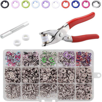 ♻️ 2026 Eco Pick | Copper Snap Button DIY Kit | 9.5mm – Baby Safe & Durable 🌈【Flash –50%】