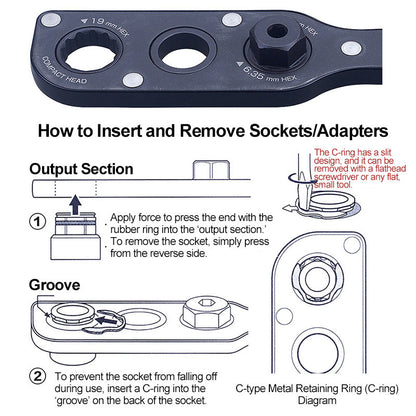 19mm Offset Adapter with 17/21mm Sockets