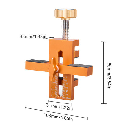 Adjustable Aluminum Alloy Cabinet Door Installation Positioner for 7-40mm