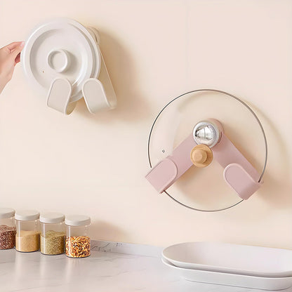 Adjustable Wall-Mounted Pot Lid Holder Set