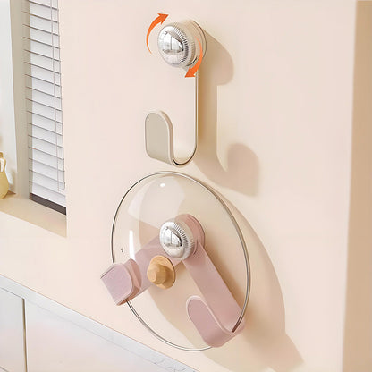 Adjustable Wall-Mounted Pot Lid Holder Set
