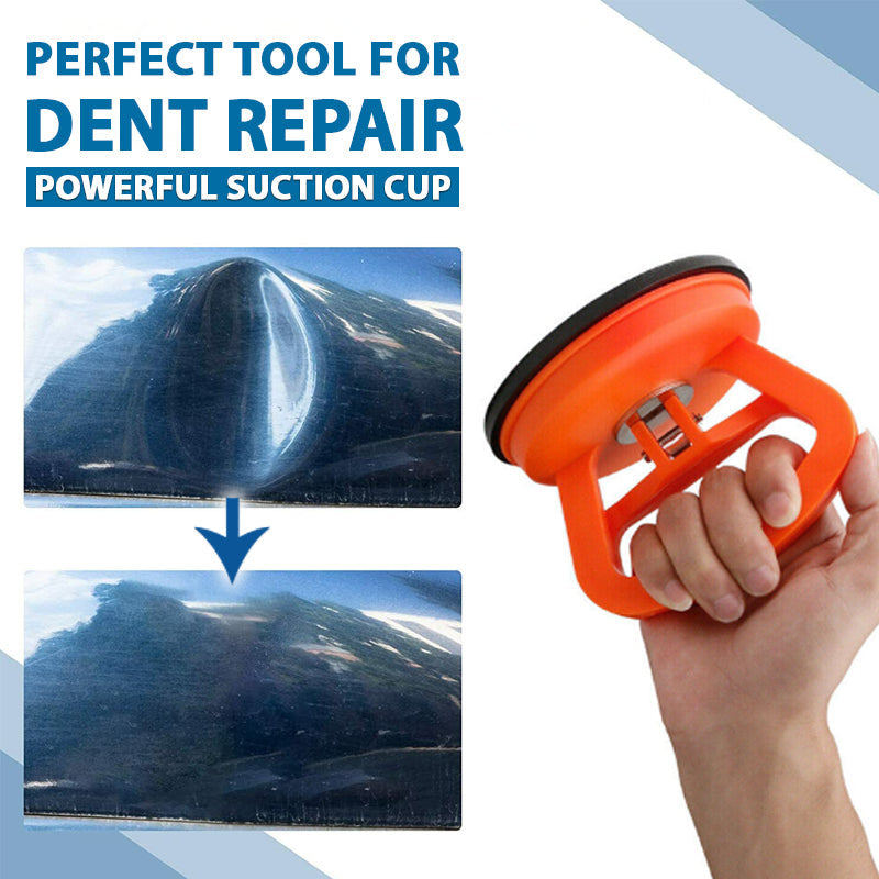 Suction cups to remove dents from car bodywork
