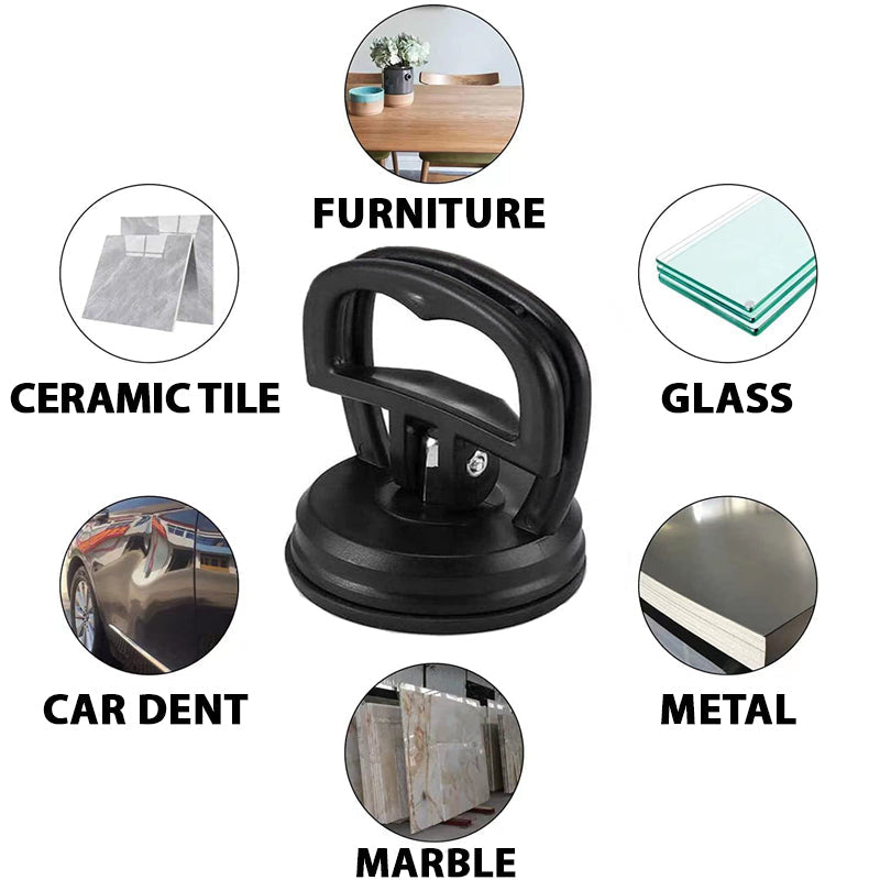Suction cups to remove dents from car bodywork