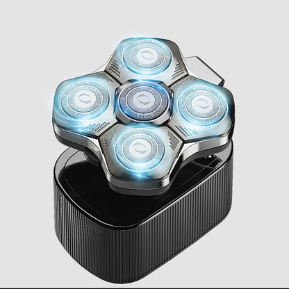Multifunctional Waterproof Rechargeable Electric Head Shaver