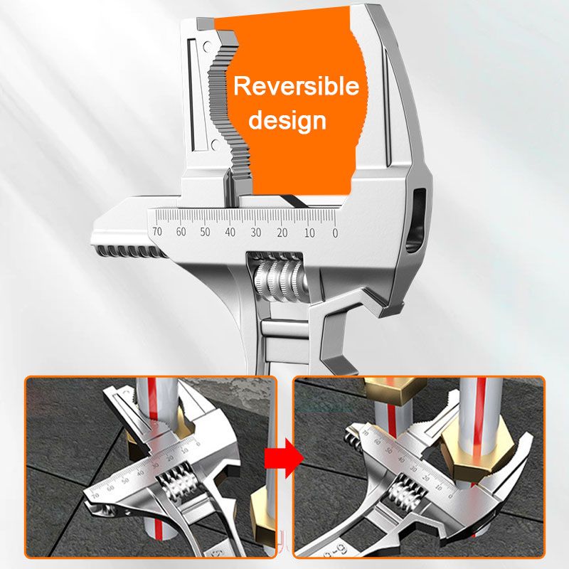 ⏳Limited time 50% discount💥Reversible sink wrench with 6-68mm jaw opening