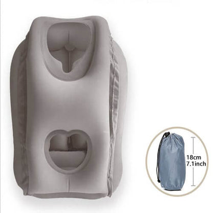✈️ LIMITED-TIME 50% OFF! 💨 Inflatable Travel Pillow | 360° Support – Soft Flocking, Quick Inflate, Compact ✨