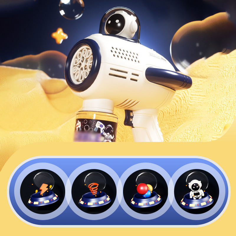 Space Cartoon Electric Handheld Bubble Toy Gun