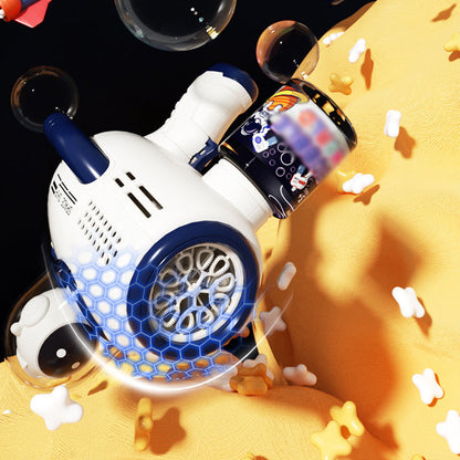 Space Cartoon Electric Handheld Bubble Toy Gun