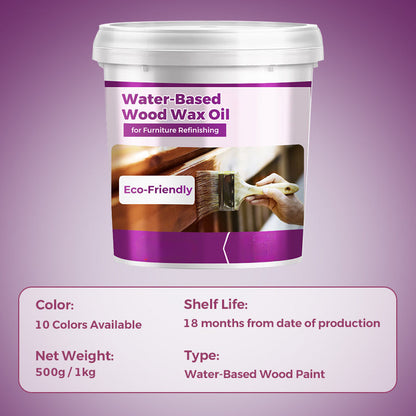 Eco-Friendly Water-Based Wood Wax Oil for Furniture Refinishing
