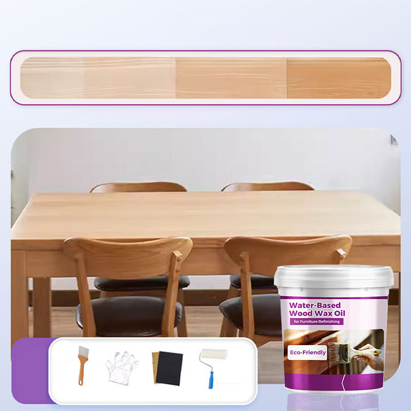 Eco-Friendly Water-Based Wood Wax Oil for Furniture Refinishing
