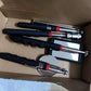 Set of 4 Pieces Strong Magnetic Retractable Pickup Tool with LED Light Mechanic Inspection Mirror