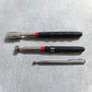 Set of 4 Pieces Strong Magnetic Retractable Pickup Tool with LED Light Mechanic Inspection Mirror