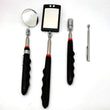 Set of 4 Pieces Strong Magnetic Retractable Pickup Tool with LED Light Mechanic Inspection Mirror