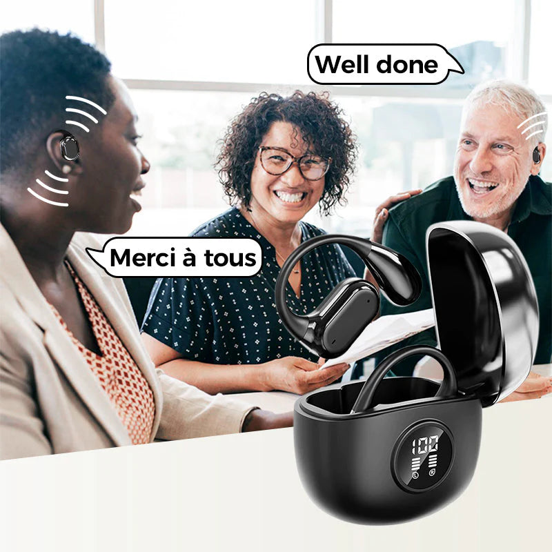 🌐Ki Translation Earbuds – Real-time translation in 134 languages with app🗣️, Bluetooth 6.0, wireless earbuds for music & calls, IPX5 waterproof, long battery life⚡🔋
