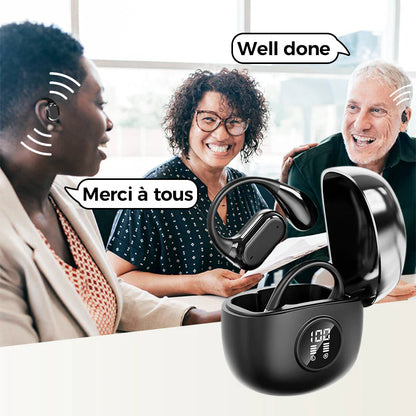 🌐Ki Translation Earbuds – Real-time translation in 134 languages with app🗣️, Bluetooth 6.0, wireless earbuds for music & calls, IPX5 waterproof, long battery life⚡🔋