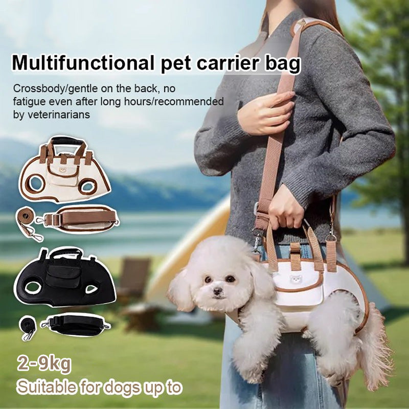 🐶2-in-1 Portable Breathable Pet Carrier – Sling + Backpack | Anywhere, Anytime!