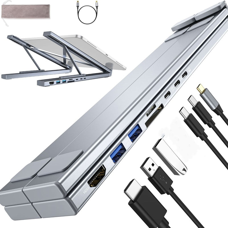 🔥Limited Time Promotion 58% OFF💥Limited-time offer-USB-C Docking Station Laptop Stand with 4K HDMI