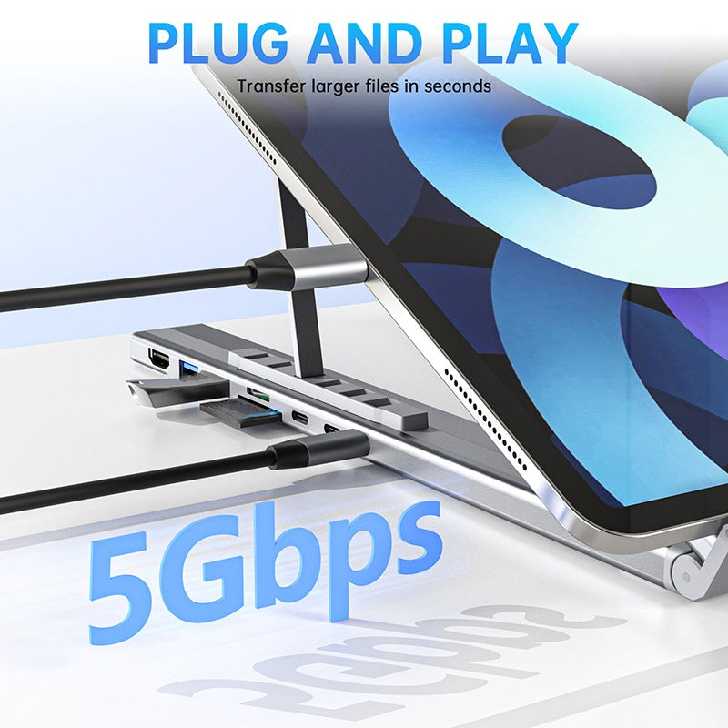 🔥Limited Time Promotion 58% OFF💥Limited-time offer-USB-C Docking Station Laptop Stand with 4K HDMI