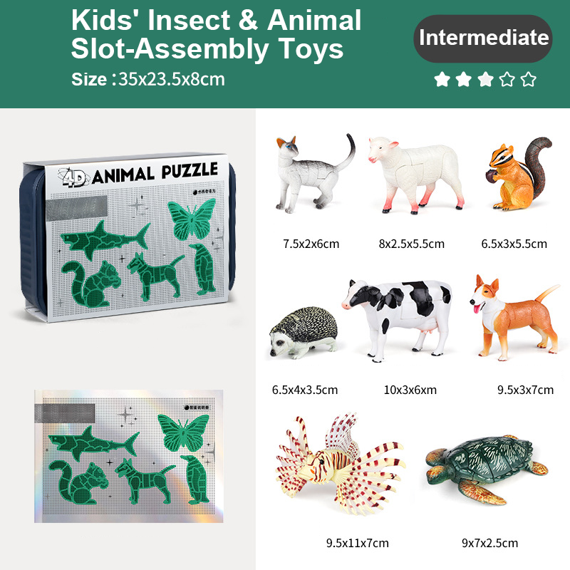 🐞Kids' Insect & Animal Slot-Assembly Toys