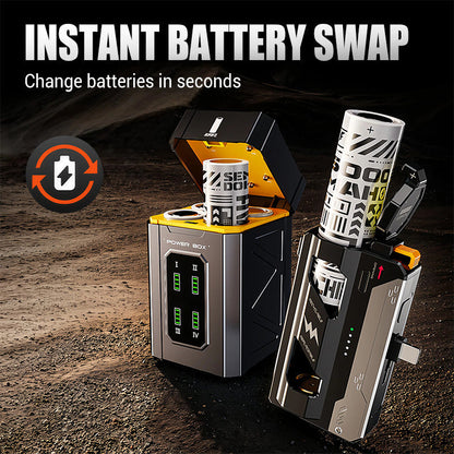🔥LAST DAY PROMOTION - 50%OFF🔥Portable Power Bank with Replaceable Battery