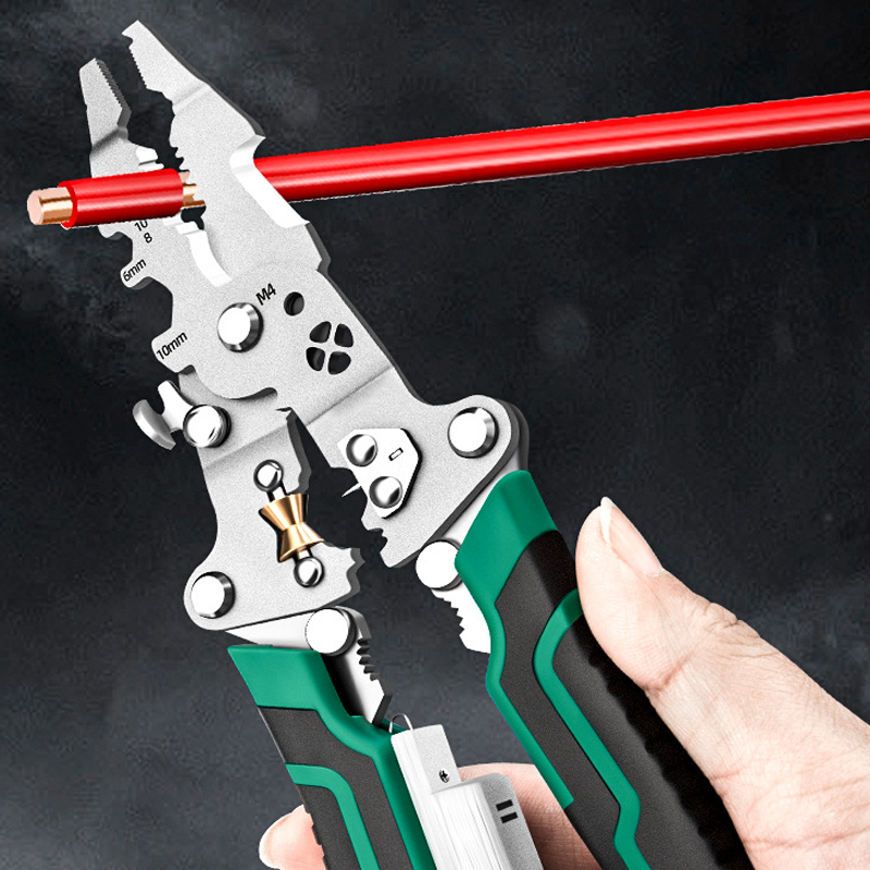 👷‍♂️Multifunctional Foldable Wire Stripping Scissors with Electrical Test👷‍♂️