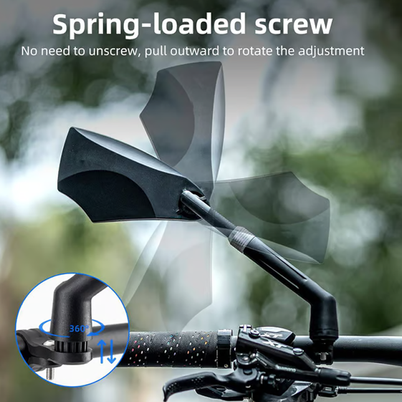 🔥50% OFF – 360° Adjustable Bicycle Rear View Mirror, 💪 for Handlebars – ⏳ Sale ends when supplies run out.