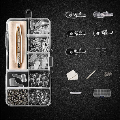 🥳2026 HOT SALE🥳💞50K+ SOLD!👓🛠️ 50% OFF! Eyeglass Nose Pad Repair Kit – Replace worn pads & rusty screws at home. No optician fees – keep your glasses comfy & secure! 🔧✨