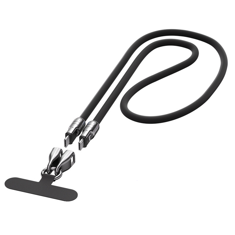 💥2 IN 1 Cell Phone Lanyard Fast Charging Data Cable