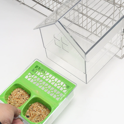 🎁HOT SALE(50% OFF)🔥Pull-Out External Parrot Feeder