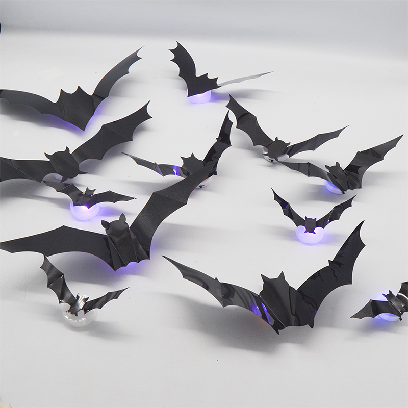 🦇Spooky 3D Bat LED Wall Light, Halloween Indoor Outdoor Wall Decoration Light👻
