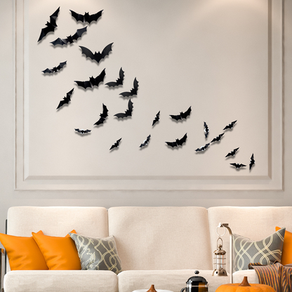 🦇Spooky 3D Bat LED Wall Light, Halloween Indoor Outdoor Wall Decoration Light👻