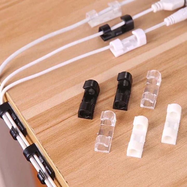 🔌 Cable Organizer Clips – Tidy & Tangle-Free