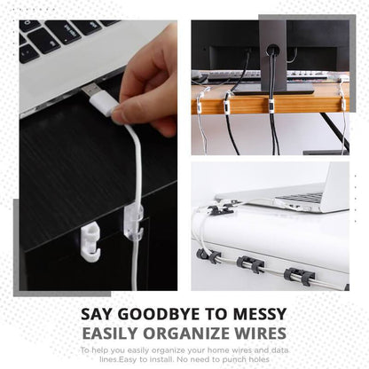 🔌 Cable Organizer Clips – Tidy & Tangle-Free