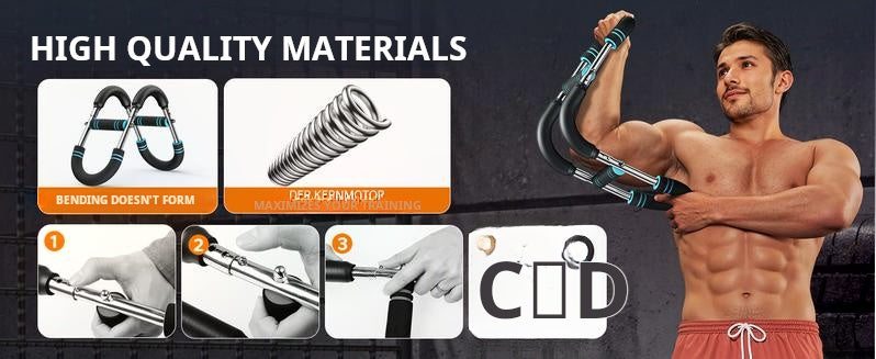 ✨🔥Adjustable weight bar for arm trainers, arm and torso strength training equipment, portable training device for home gyms and fitness