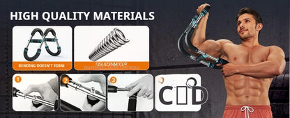 ✨🔥Adjustable weight bar for arm trainers, arm and torso strength training equipment, portable training device for home gyms and fitness