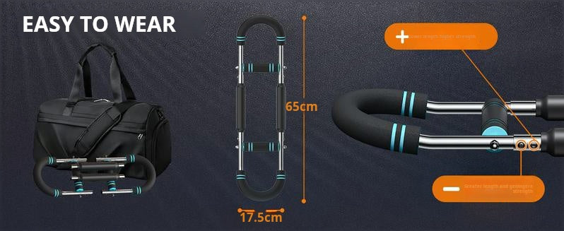 ✨🔥Adjustable weight bar for arm trainers, arm and torso strength training equipment, portable training device for home gyms and fitness