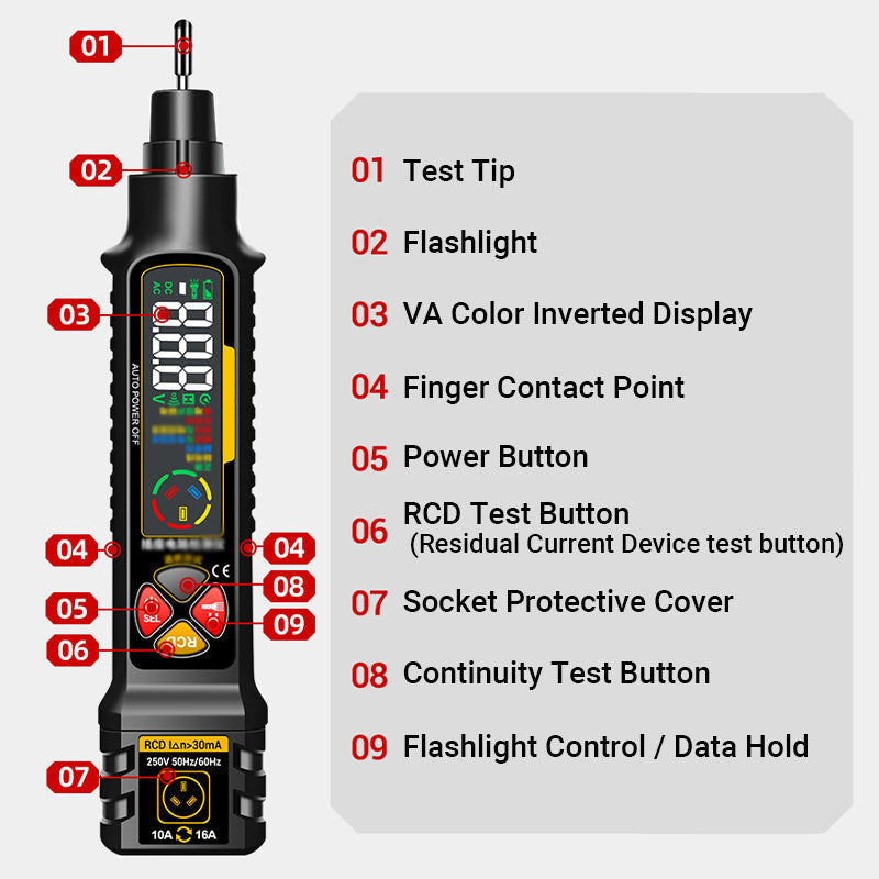 🔥⚡ 50% OFF NOW! 🧠 Smart Power Measuring Pen – Voltage Tester, Non-Contact & Multi-Function Detection 🔍