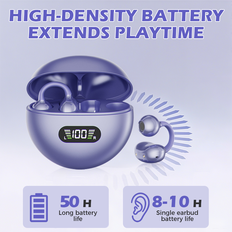 Comfort Open-Ear Clip-On Bluetooth Earbuds
