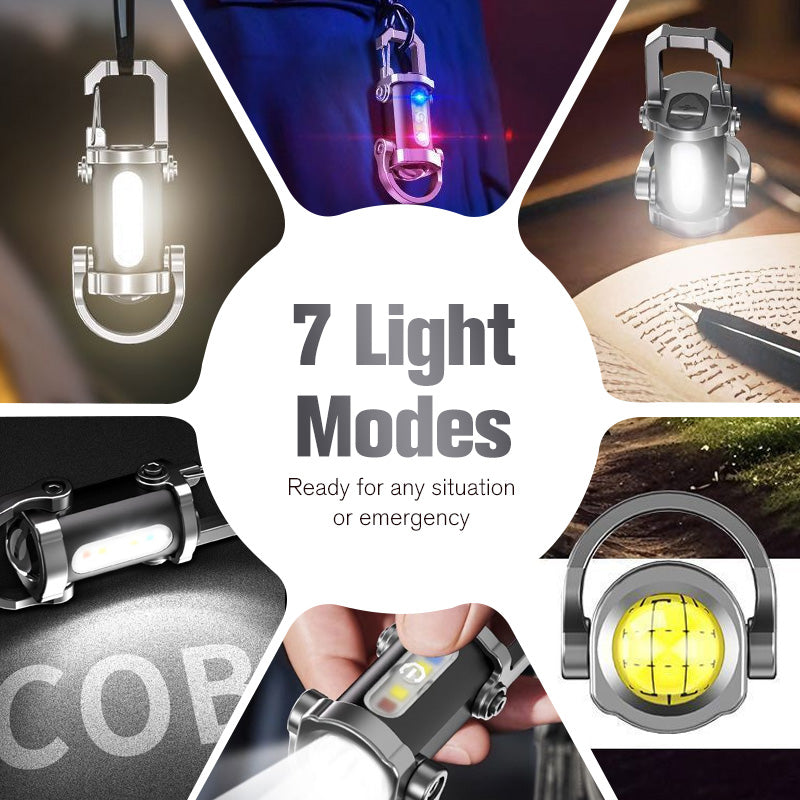 🔥Buy 1 get 1 free🔥Portable Rechargeable Bright Keychain Flashlight