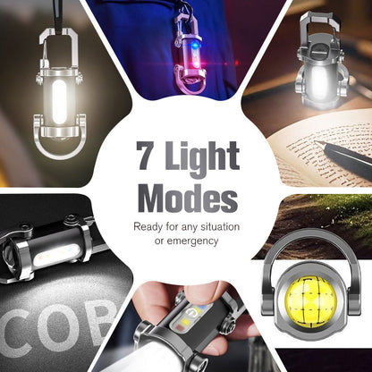 🔥Buy 1 get 1 free🔥Portable Rechargeable Bright Keychain Flashlight