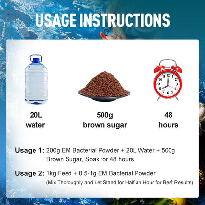 Highly Concentrated EM Bacterial Powder for Aquaculture