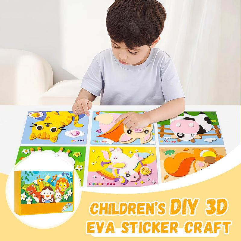🧩🧩Children’s DIY 3D EVA Sticker Craft