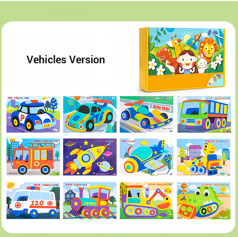 🧩🧩Children’s DIY 3D EVA Sticker Craft