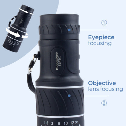 ✨See the Unseen✨ 16x52 Monocular Dual-Focus Optical Zoom Telescope🔭
