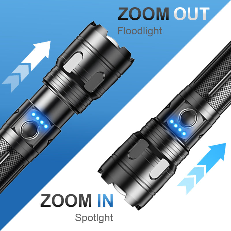Multifunctional Outdoor Portable Zoom Flashlight