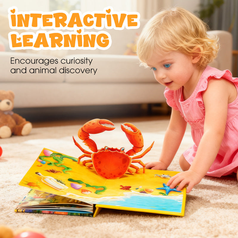✨【Kids’ 3D Pop-Up Animal Book - Interactive Early Learning Essential】✨